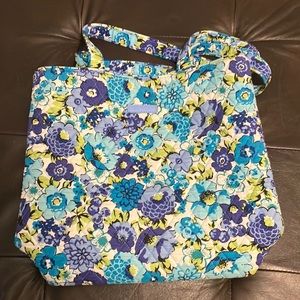 14 by 14 Vera Bradley bag blue floral